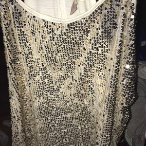 Gold sequin shirt